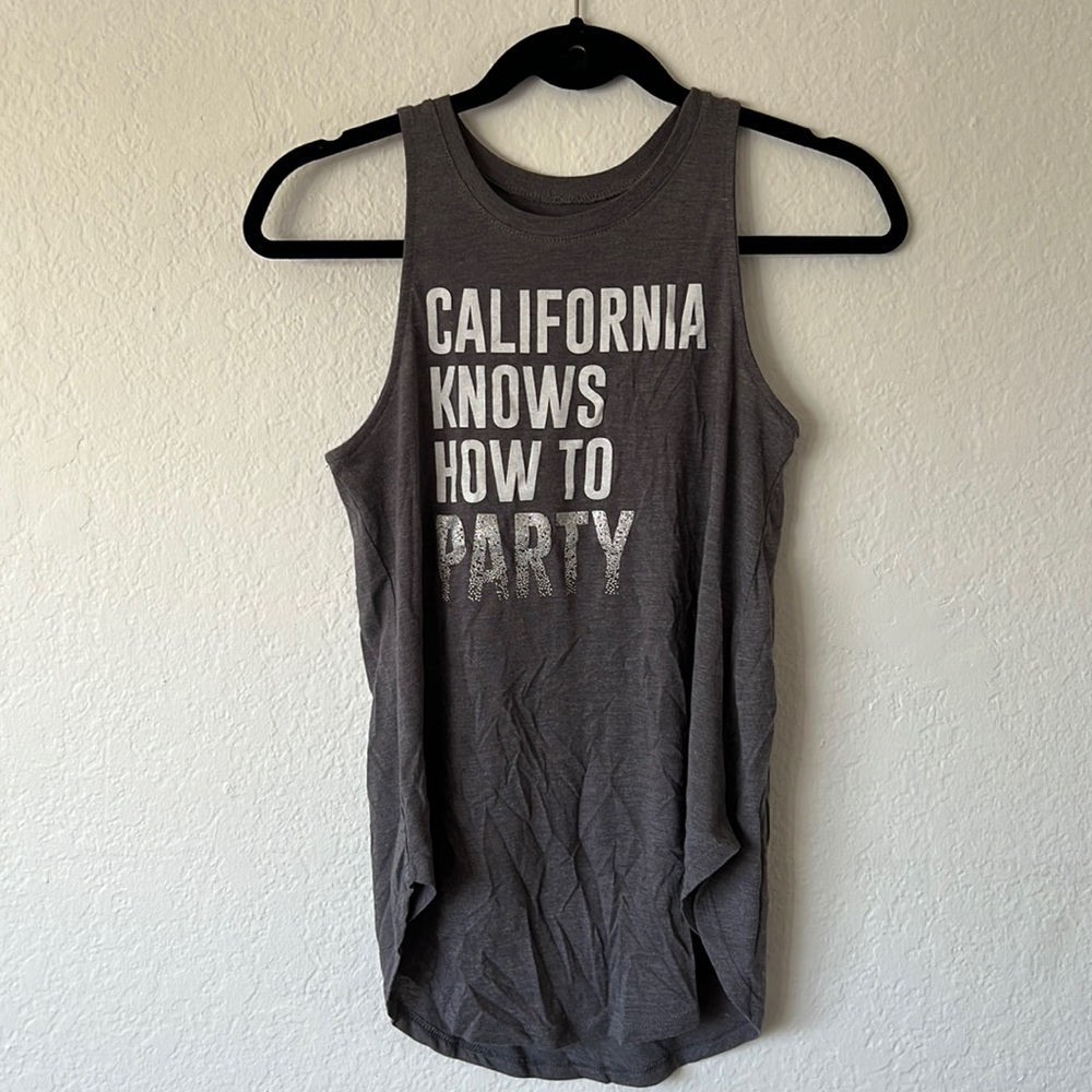 California knows how to party tank top